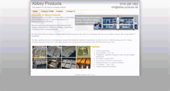 Desktop Screenshot of abbey-products.net