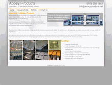 Tablet Screenshot of abbey-products.net